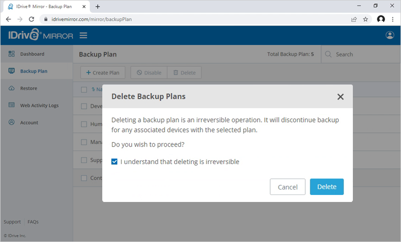 remove idrive update download pop up