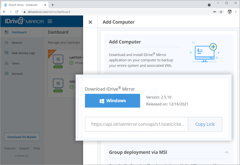 how do i install idrive on server2012 how do i install idrive on server2012